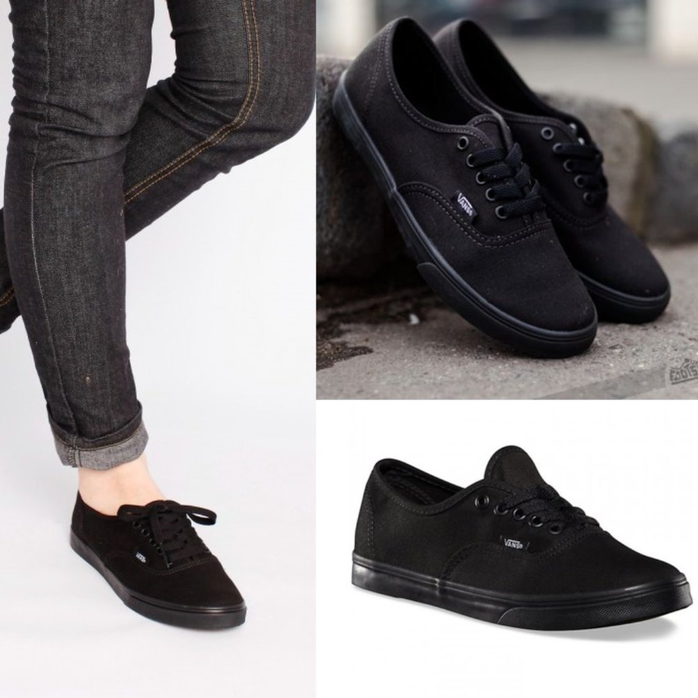 Vans Authentic Lo Pro sneakers in black on black